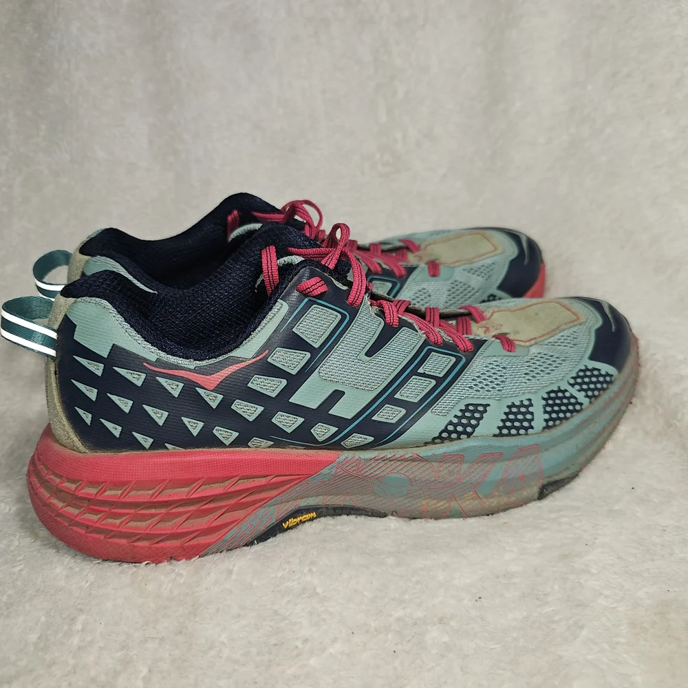 Hoka One One Speedgoat 2 Trail Running Shoes Sneakers Blue - Women’s Size 8.5